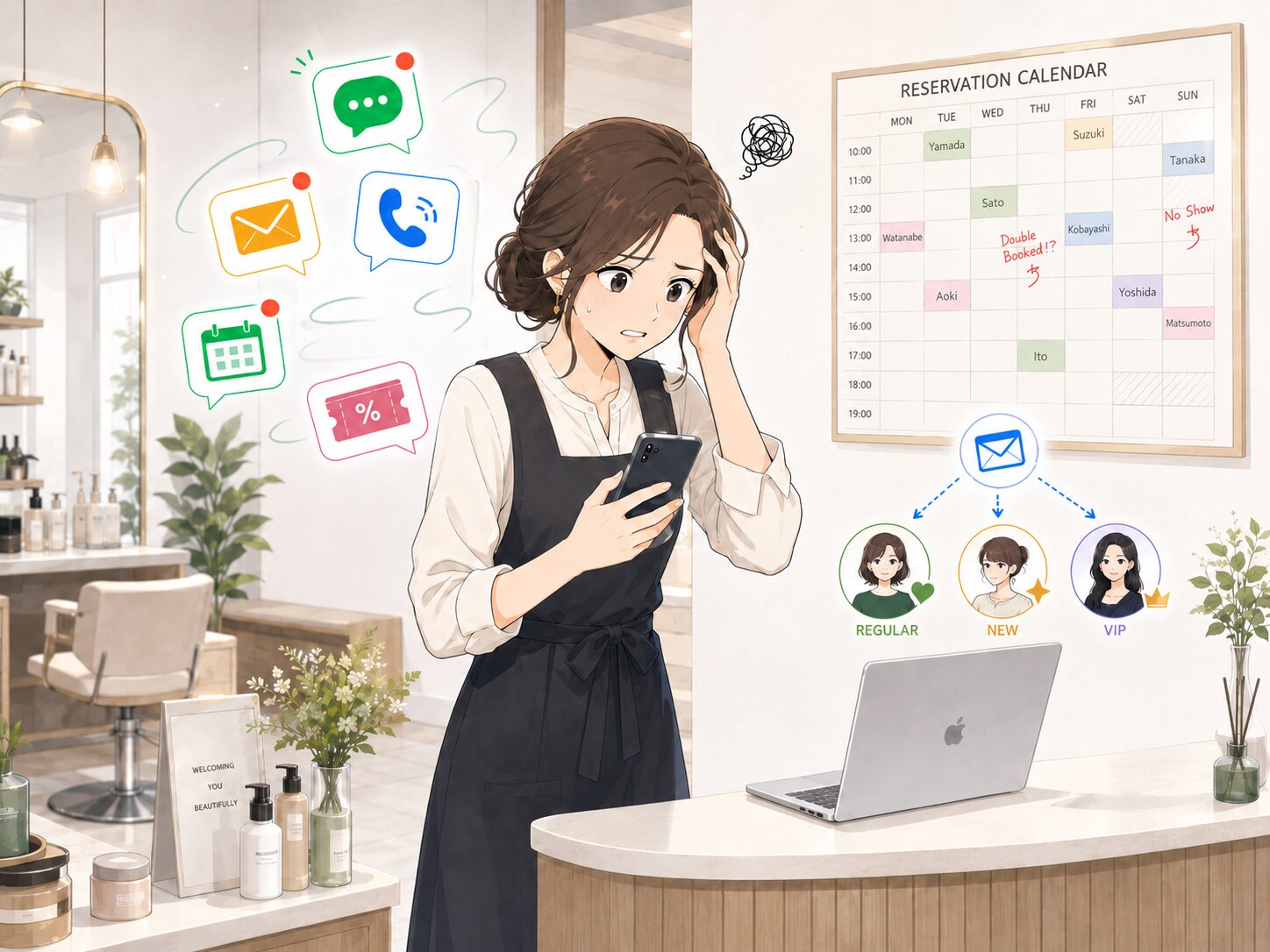 困っているサロンオーナー