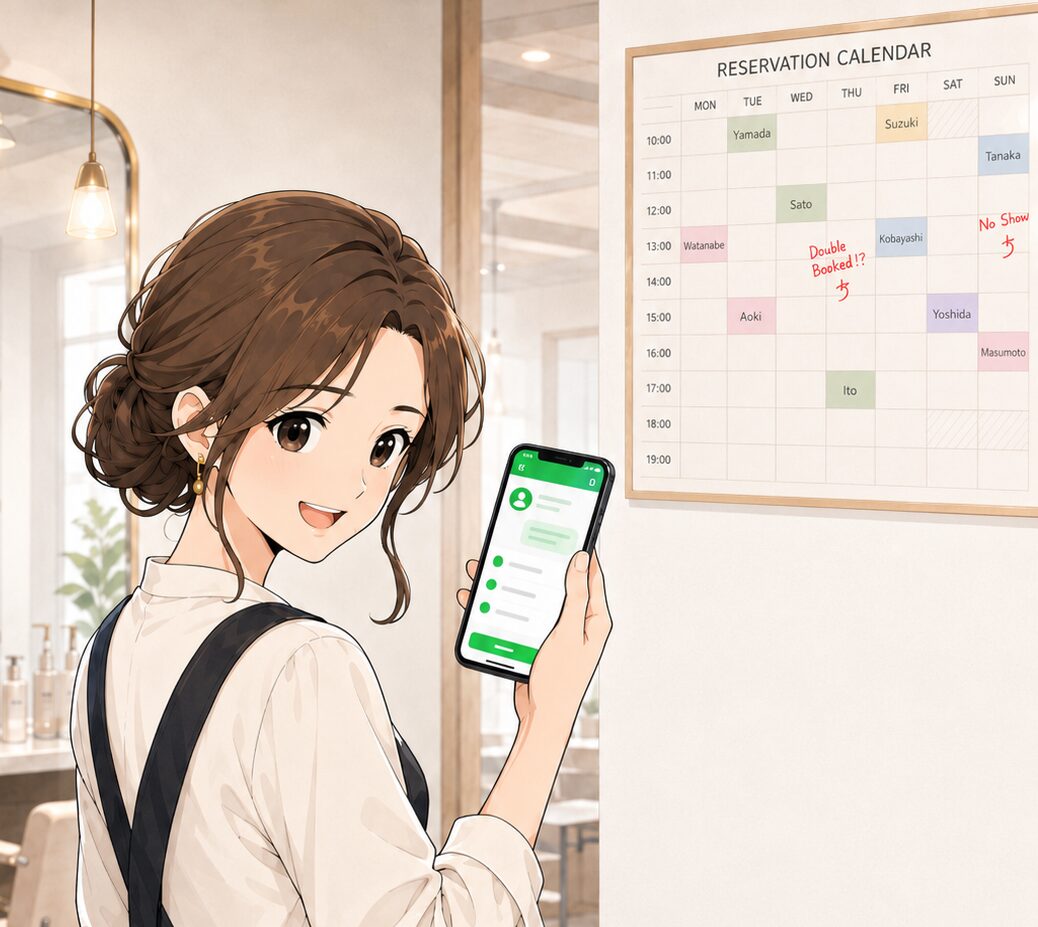 LINEで解決したサロンオーナー